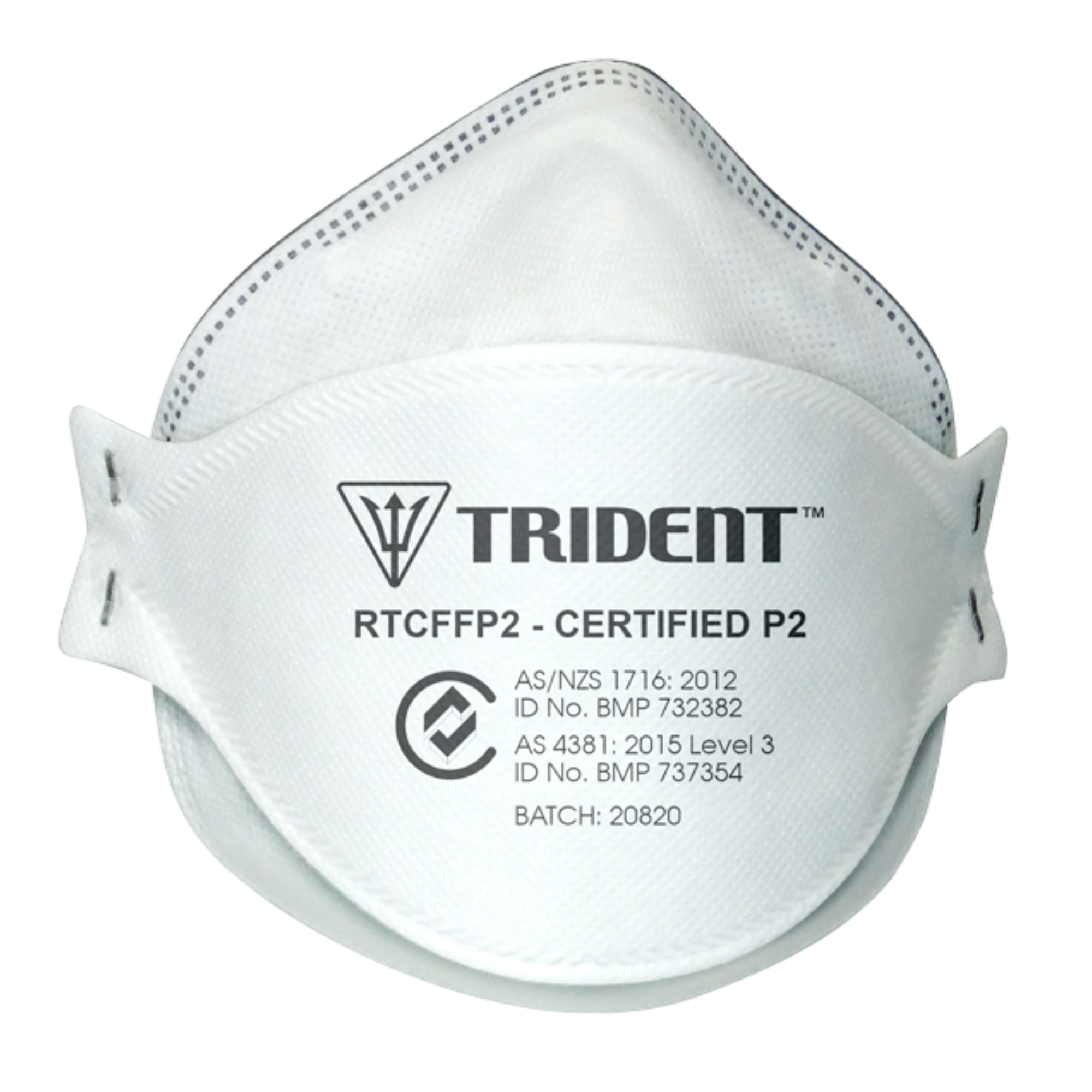 Trident Flat Fold P2 Level 3 Respirator 2Extra Large Surgical Facemasks & Respirators