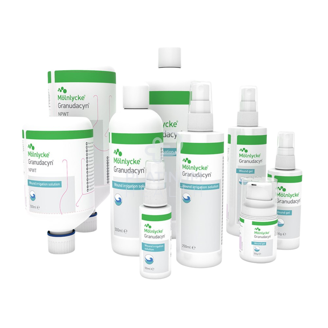 Molnlycke Granudacyn Irrigation Solution 250Ml Spray Wound