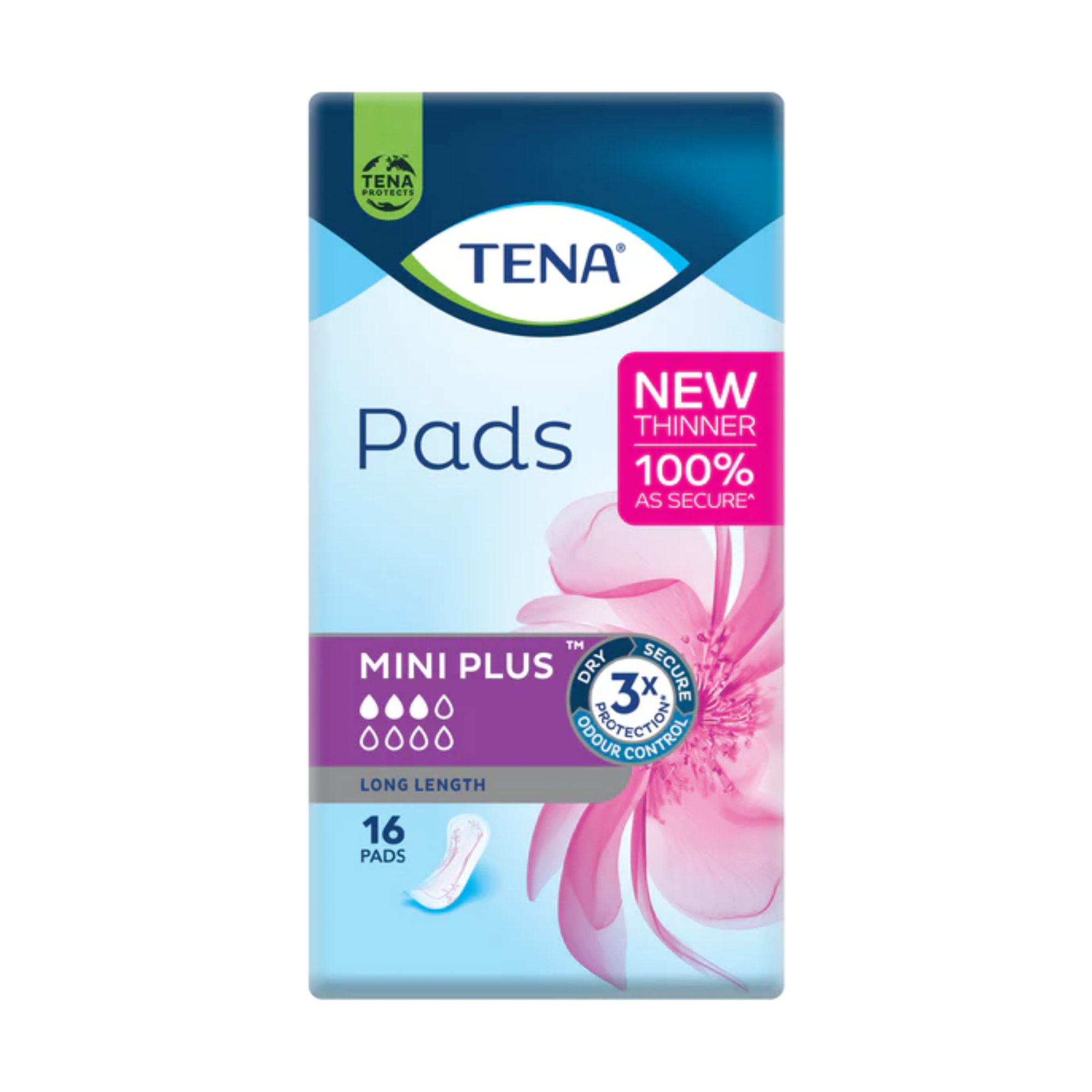 Tena Pads Mini Plus Long Length Disposable Pants & Liners