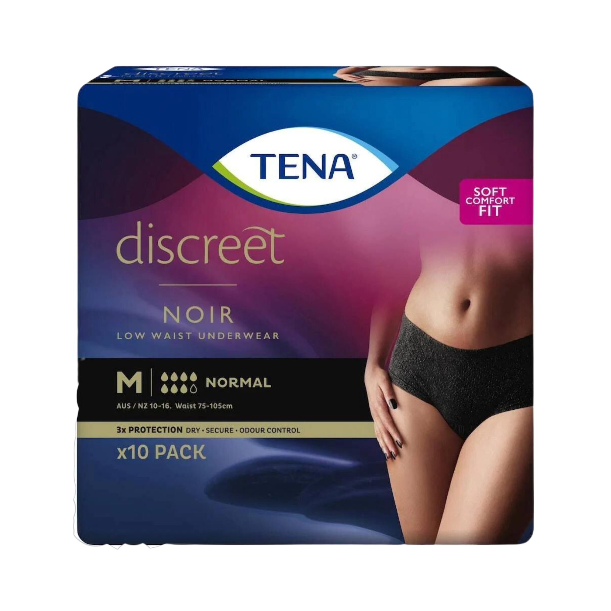 Tena Pants Women Discreet Noir Medium Disposable Pads & Liners