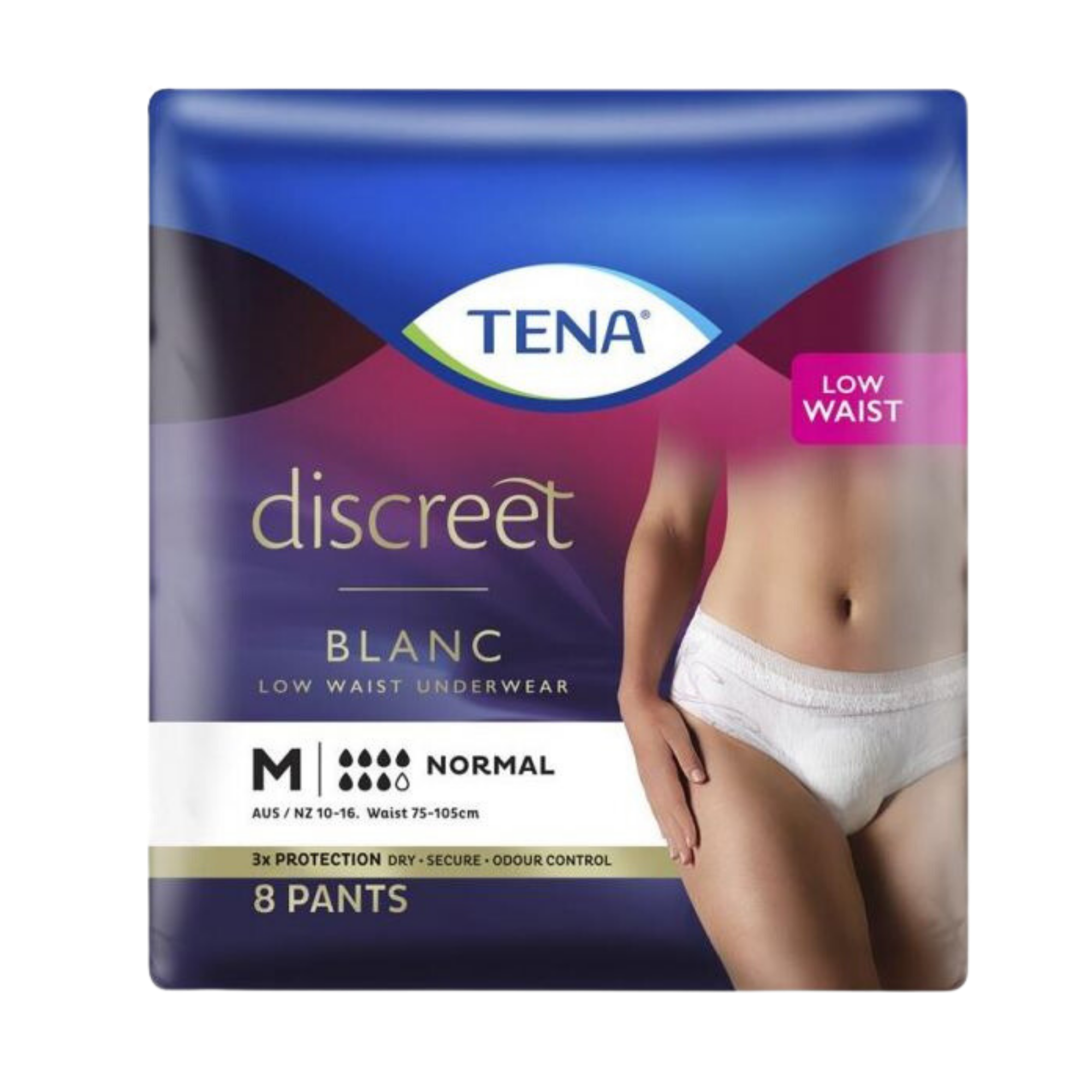 Tena Pants Women Discreet Blanc Medium