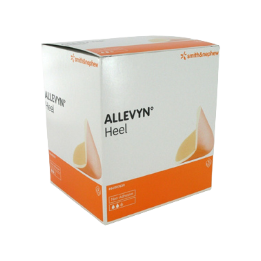 Box of Allevyn Heel with Smith & Nephew branding on a white background