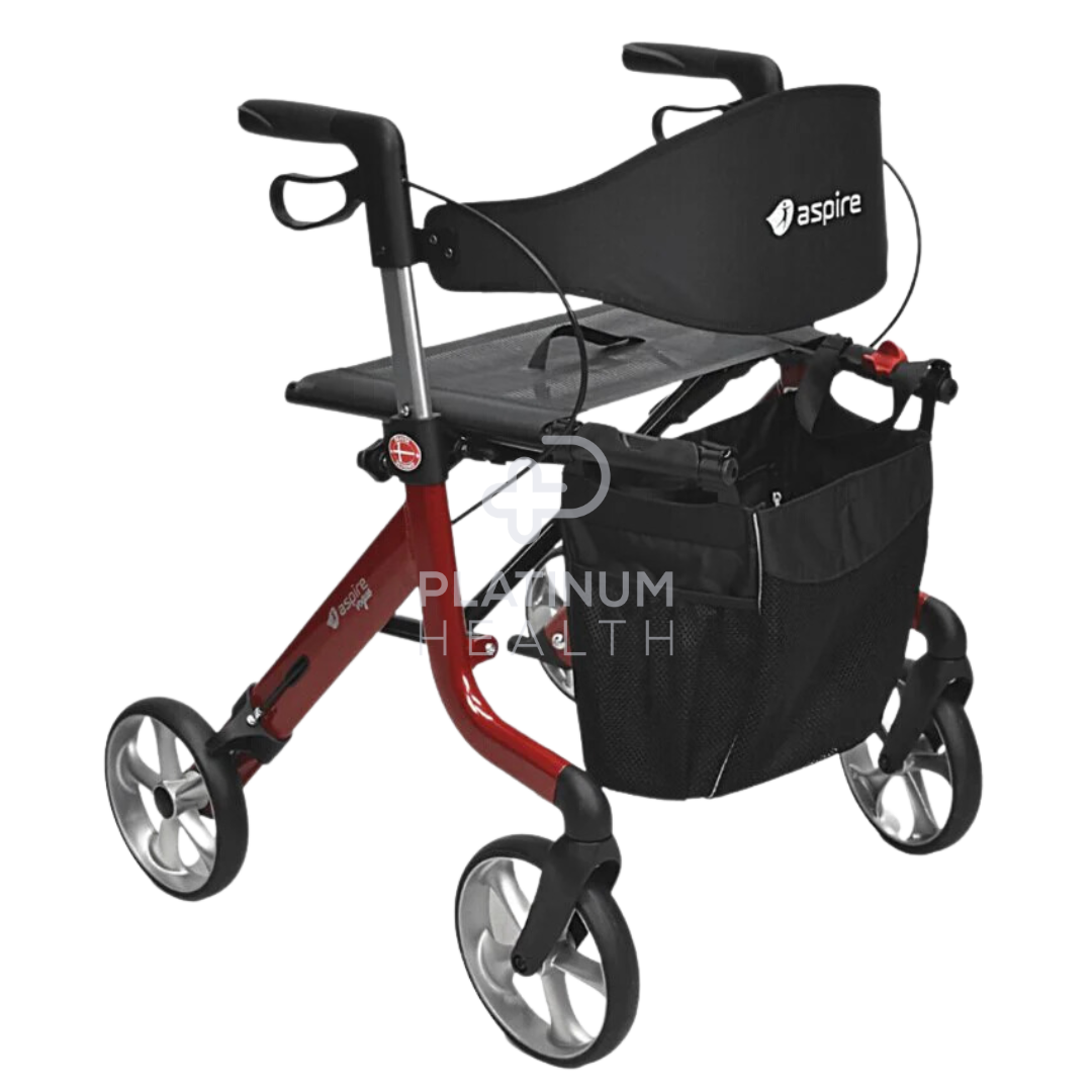 Aspire Vogue Lightweight 2 Seat Aluminium Red
