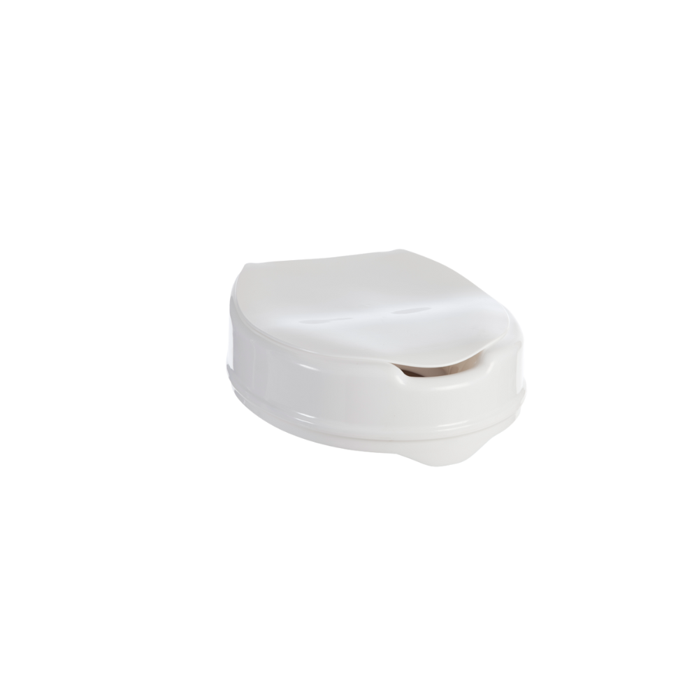 Aspire Toilet Seat Raiser with Lid 50mm/100mm/150mm Height Options 200kg Capacity Universal Fit