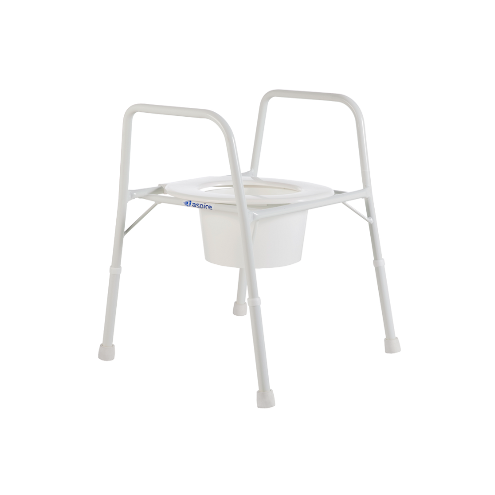 Aspire Wide 175kg Capacity Bariatric Design Removable Splash Guard Aluminium Over Toilet Aid