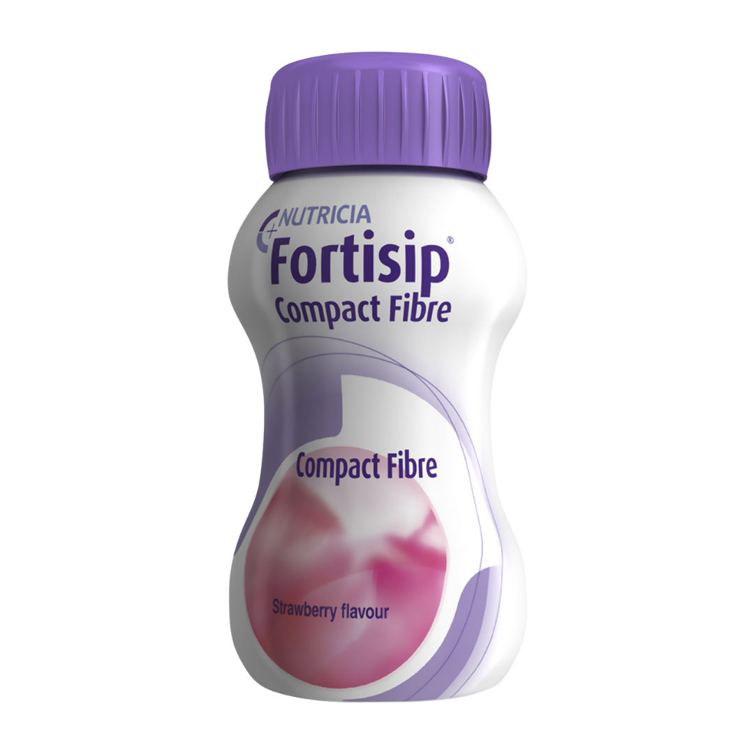 Fortisip Compact Fibre 125ml Bottle – high-energy, fibre-enriched nutritional supplement for digestive health and malnutrition support.