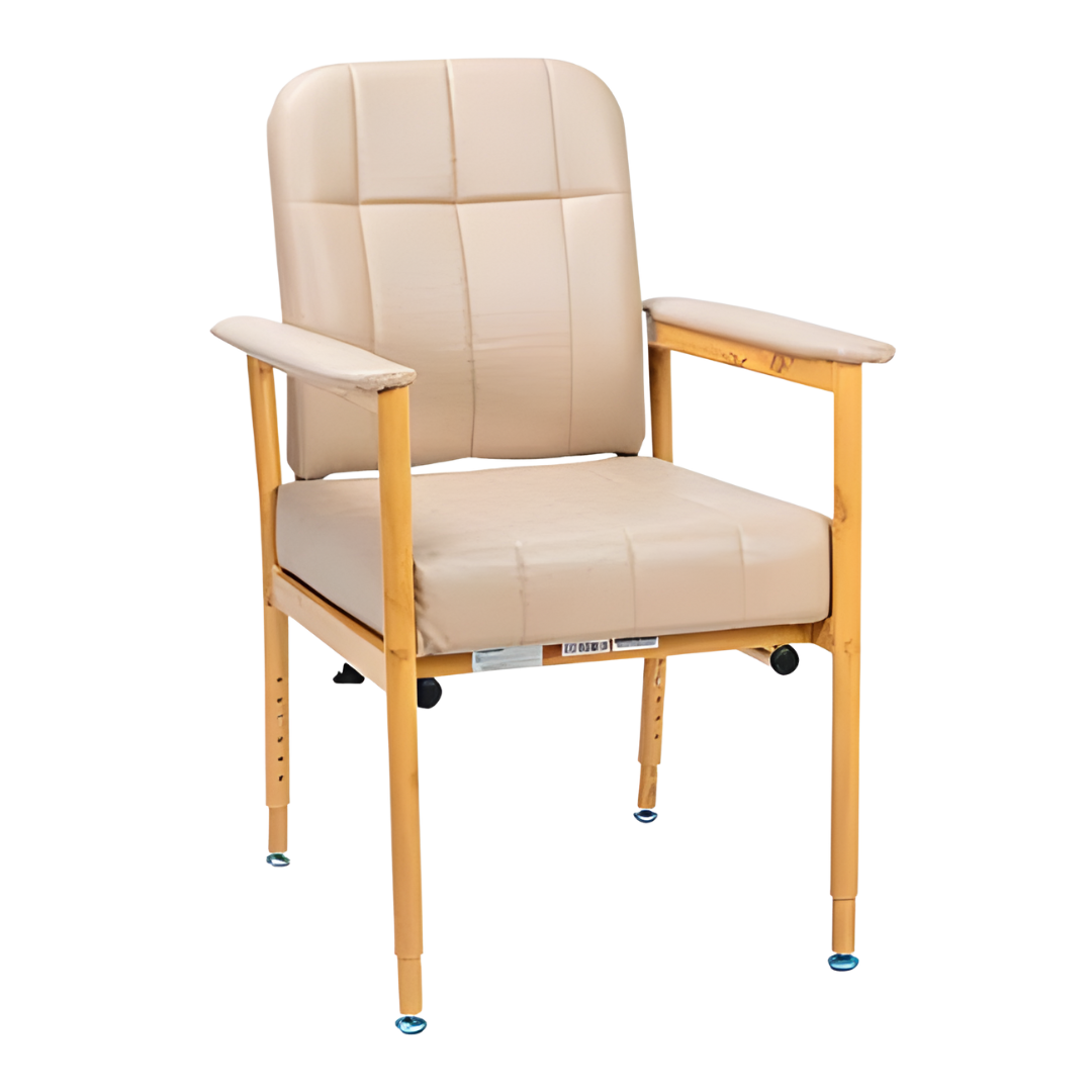 KCare Murray Bridge Low Back Day Chair – Adjustable height vinyl chair for aged care and rehabilitation