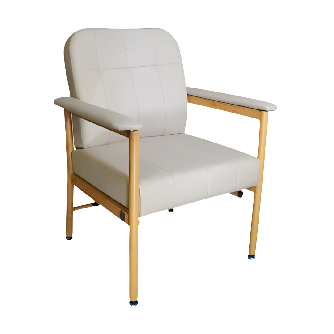 KCare Murray Bridge Low Back Day Chair – Adjustable height vinyl chair for aged care and rehabilitation