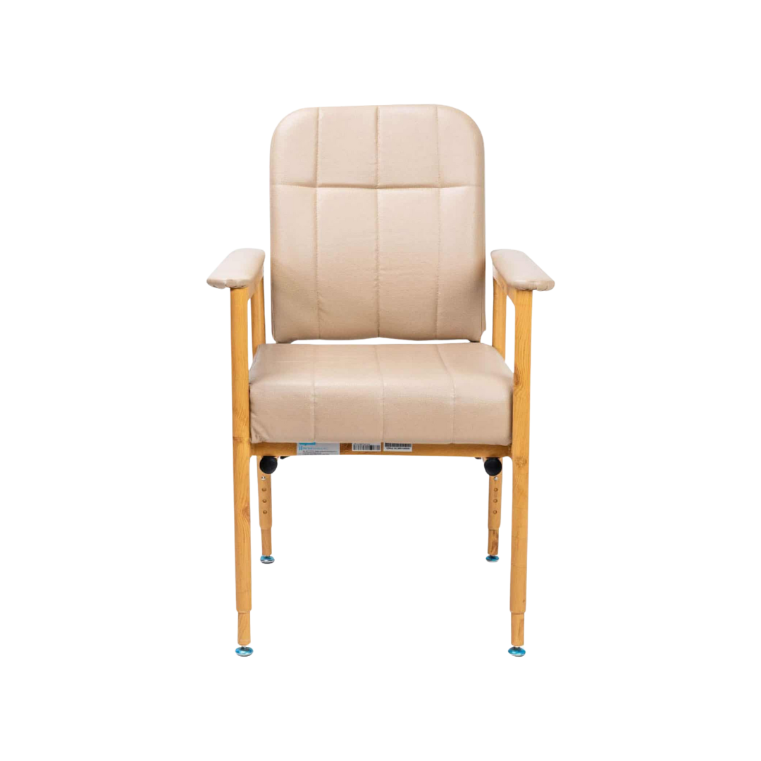KCare Murray Bridge Low Back Day Chair – Adjustable height vinyl chair for aged care and rehabilitation