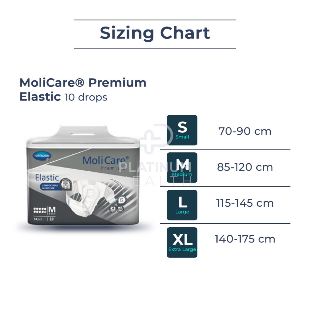 Molicare Premium Elastic 10 Drops Small Disposable Pads Pants & Liners