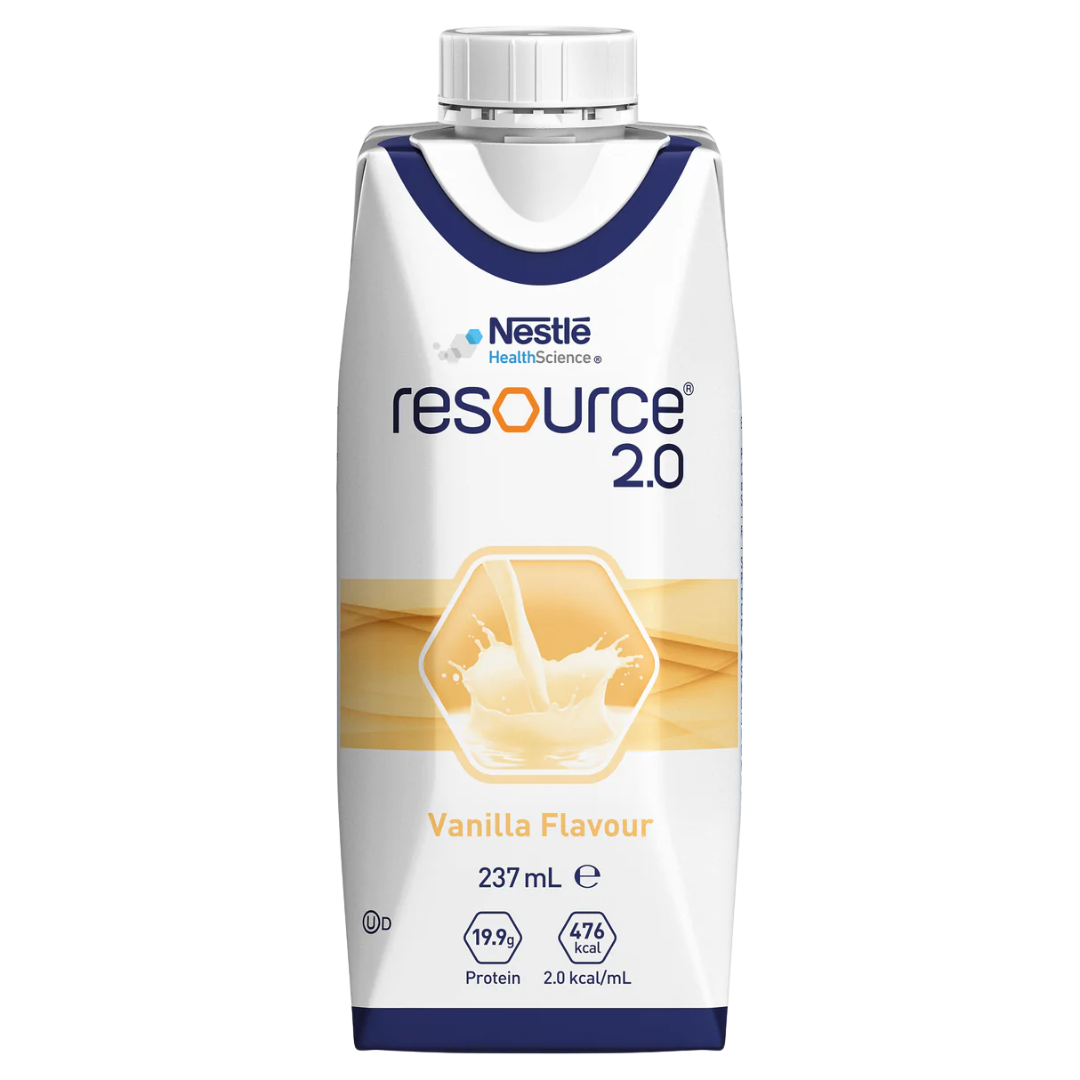 Nestlé Resource 2.0 237ml high-calorie nutritional drink for medical and aged care support