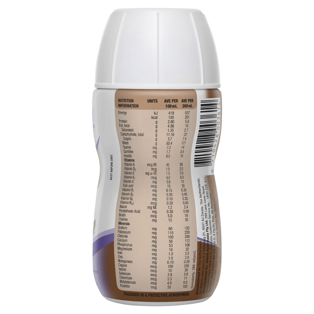 Pediasure Ready To Drink 200ml bottle – nutritional supplement for kids with essential vitamins, minerals, and protein.