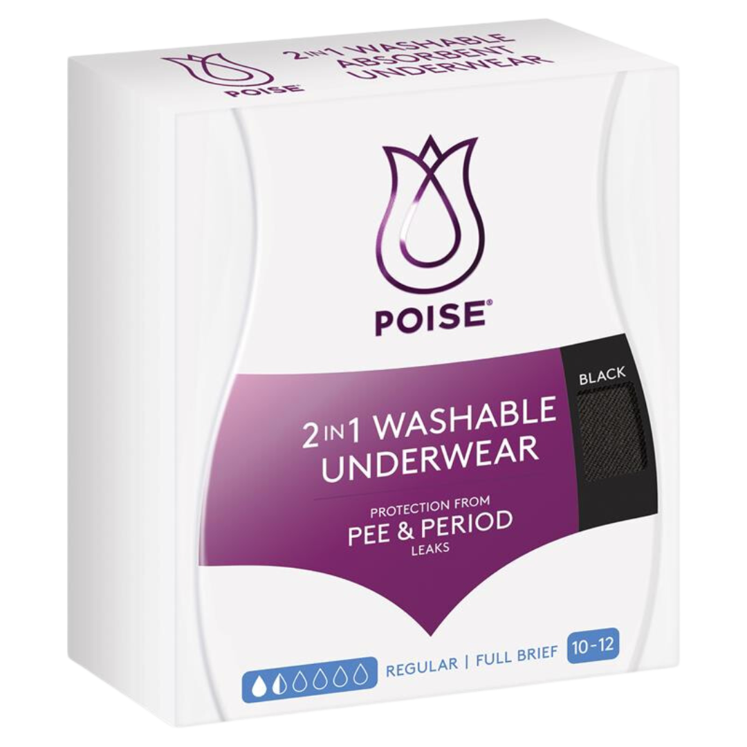 Poise 2 in 1 Washable Underwear