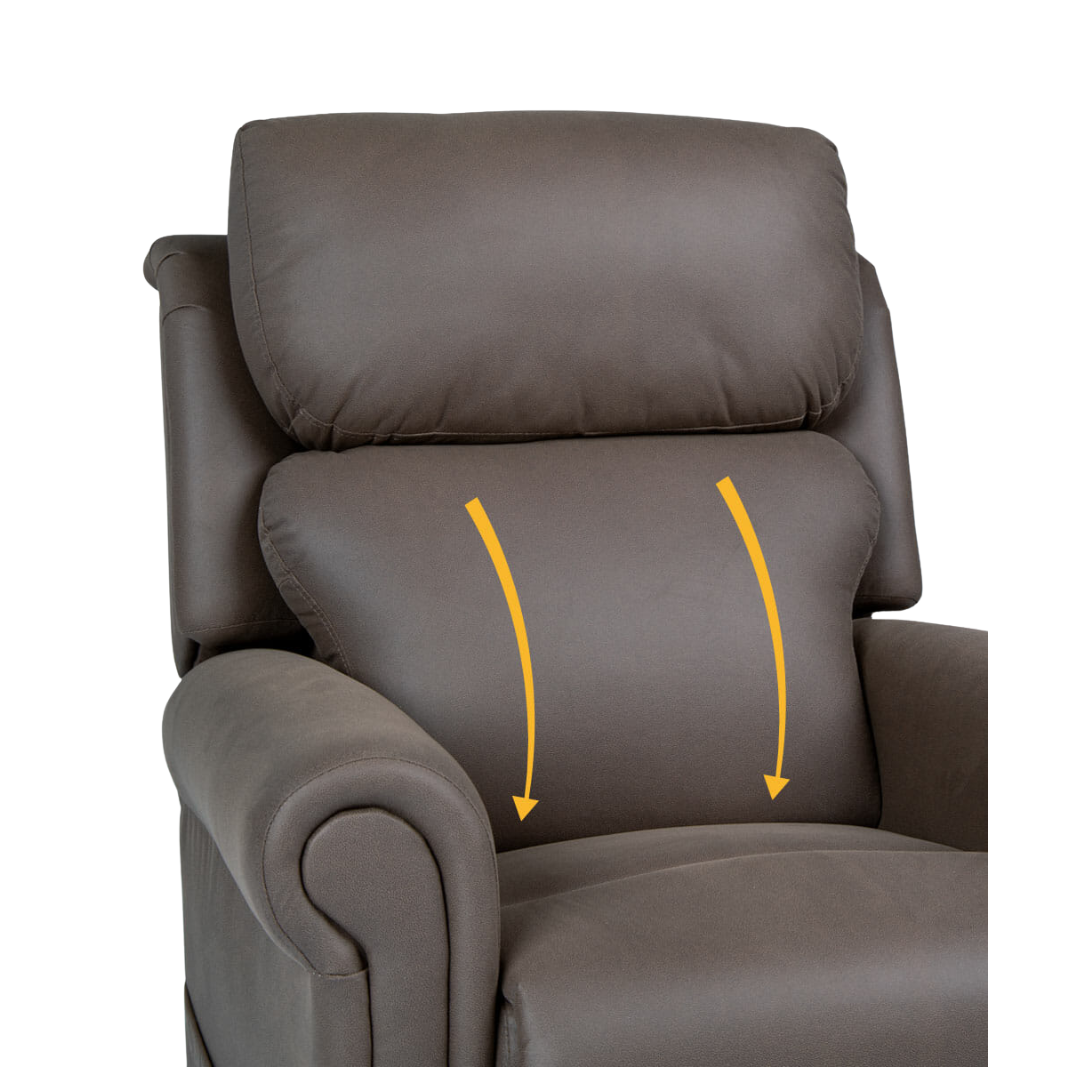 Royale Medical Chadwick Soft Touch Fabric Mini Lift Chair – compact electric lift chair for petite users in a cosy, breathable fabric finish.