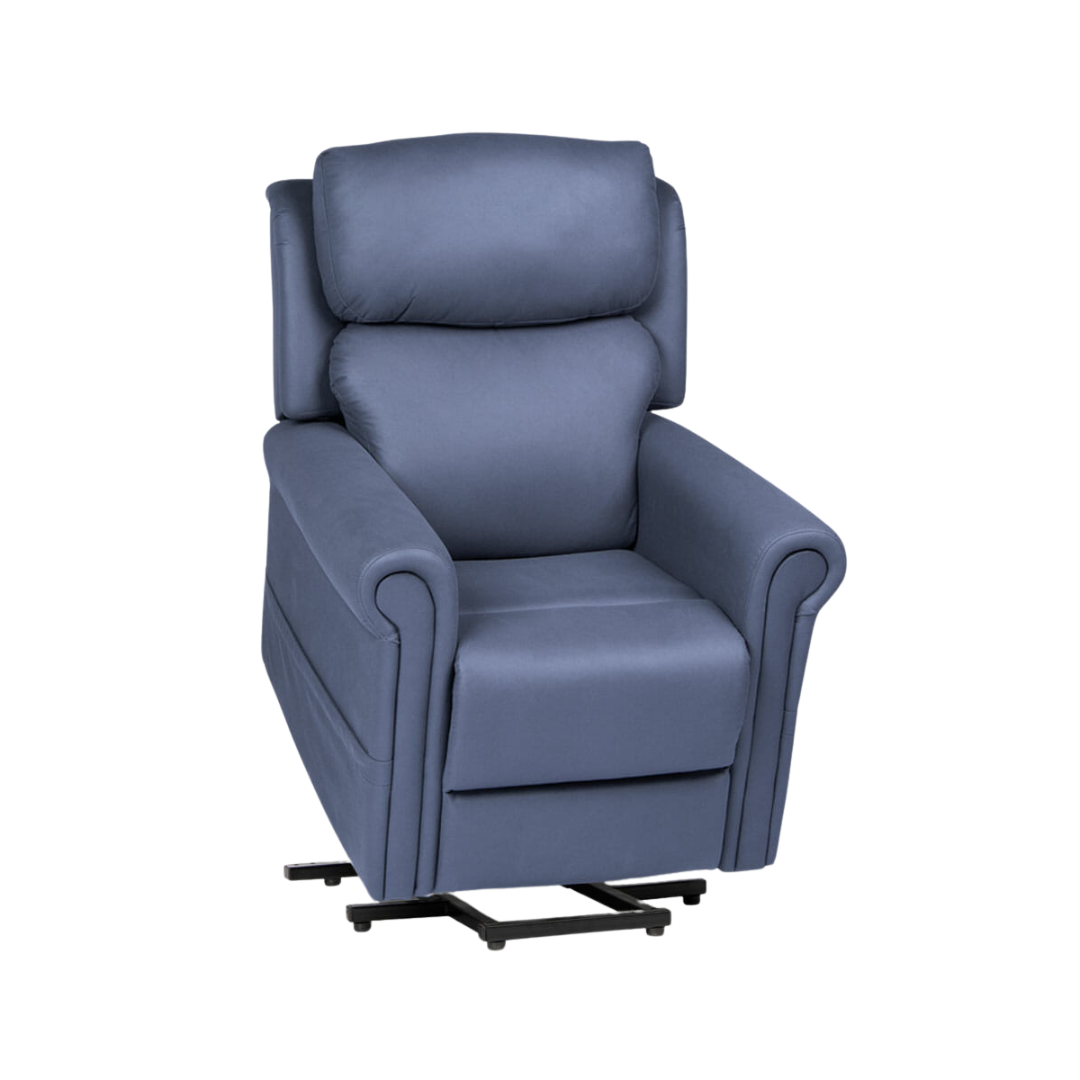 Royale Medical Chadwick Soft Touch Fabric Mini Lift Chair – compact electric lift chair for petite users in a cosy, breathable fabric finish.