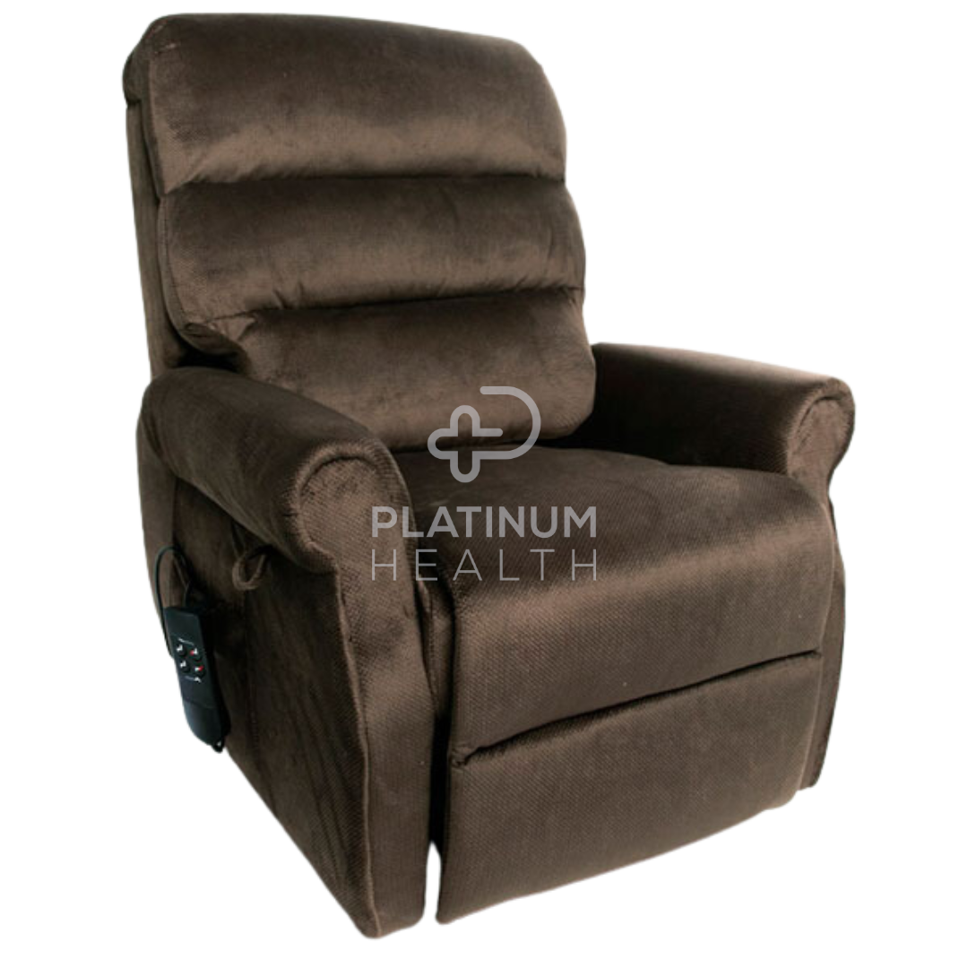 RoyaleMayfairMiniLuxuryLeatherLiftChairDarkCoffee