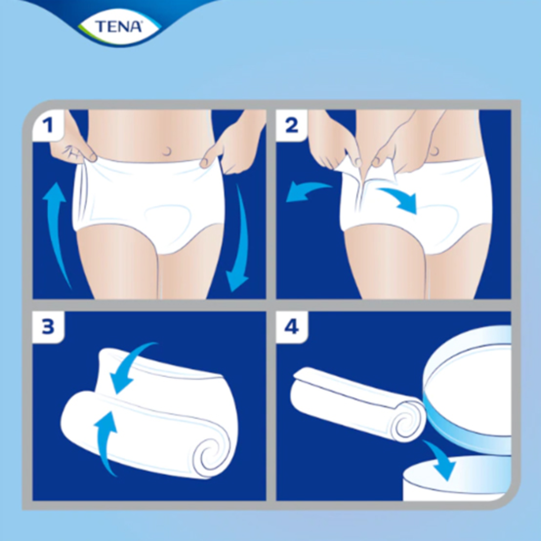 TENA Pants ProSkin Plus Extra Large – Comfortable, pull-up incontinence pants with advanced absorbency and skin protection.