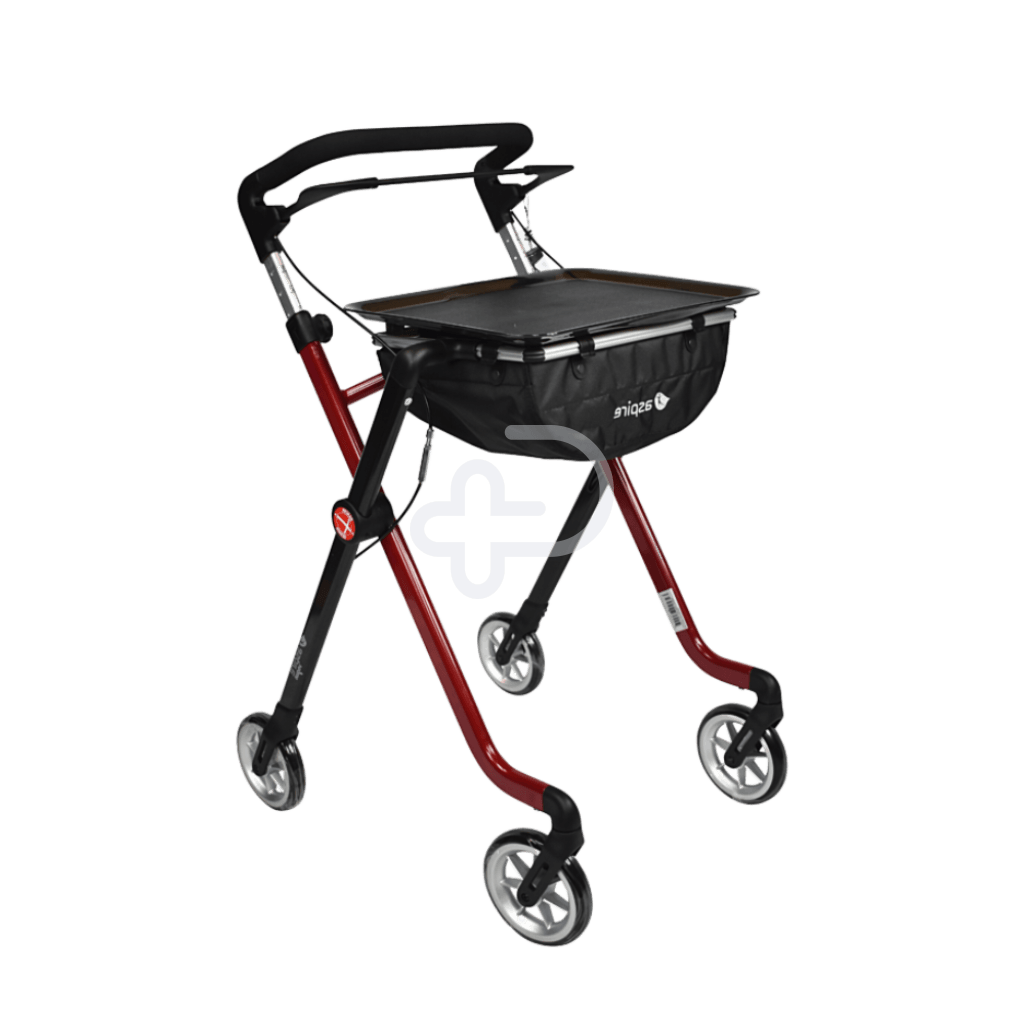 Aspire Vogue Indoor Walker Red/Black Walking Aids