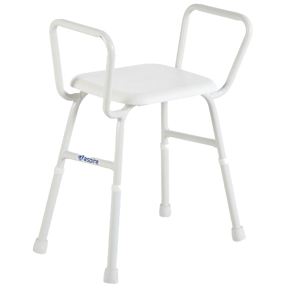 Aspire Shower Stool With Arms Bathroom & Toilet