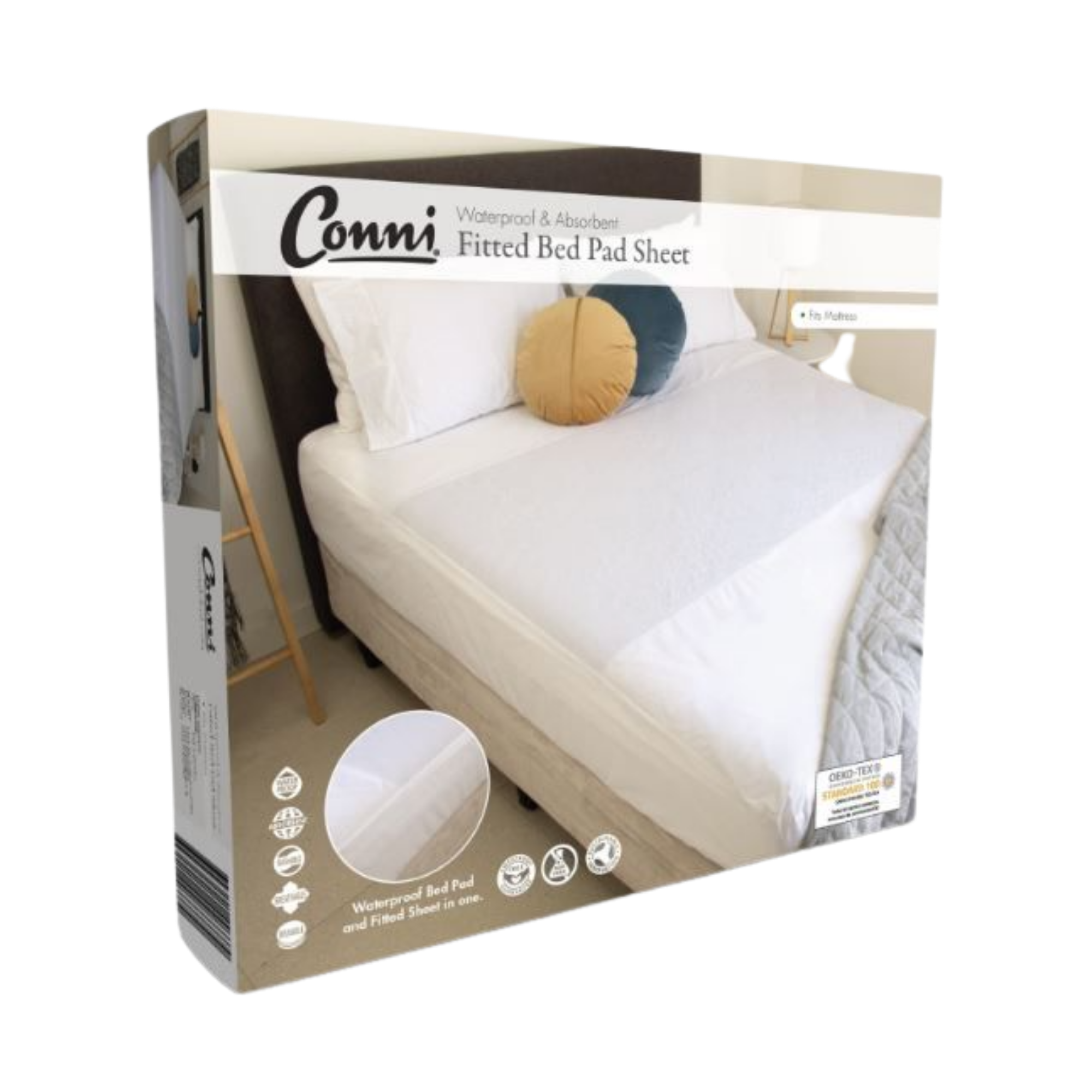Conni Fitted Bed Pad Sheet Queen Pads