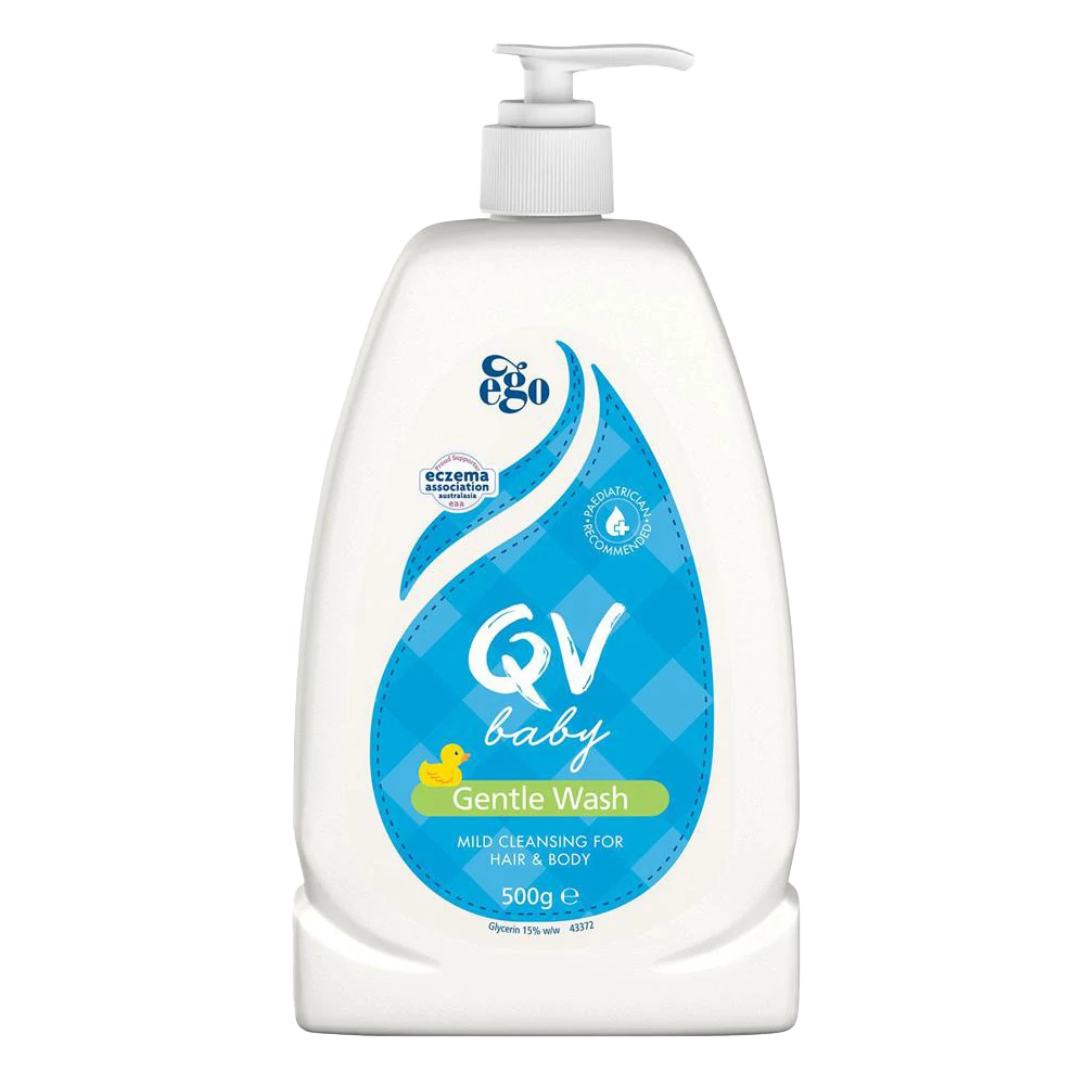 Qv Baby Gentle Wash 500G Bottle Pump Skin Gels & Creams