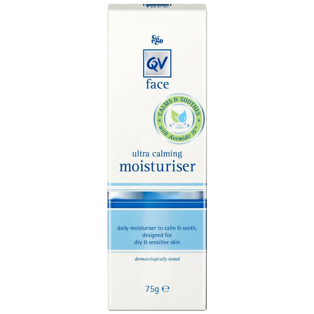 Qv Face Ultra Calming Moisturiser 75G Tube Moisturisers Creams & Gels