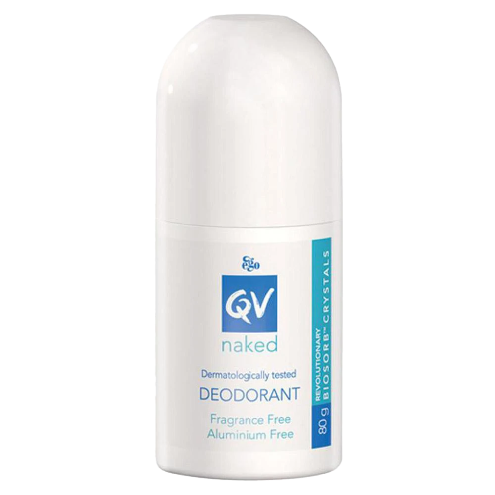 Qv Naked Deodorant 80G Roll-On Cleansing & Bathing