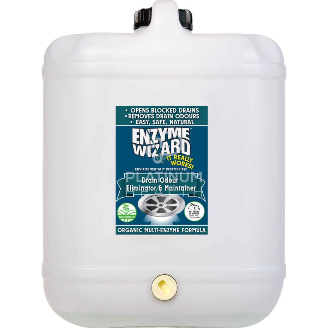 Enzyme Wizard Drain Odour Eliminator 5 Litre Ready To Use Cleaning Solutions