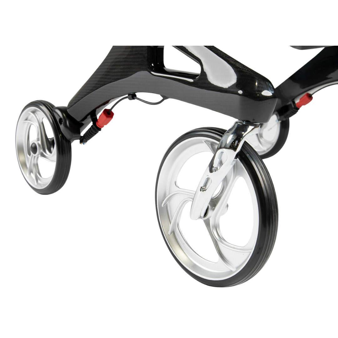 Hero Medical Heavy Duty Outdoor Lite Walker - Carbon Fibre wheels