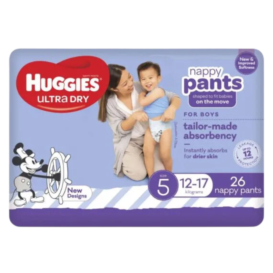 Huggies Nappy Pants Walker Boy 4 Packs Per Carton