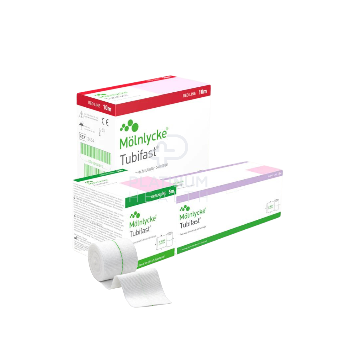 Molnlycke Tubifast Retention Bandage 10M Green Elastic Bandages & Tapes