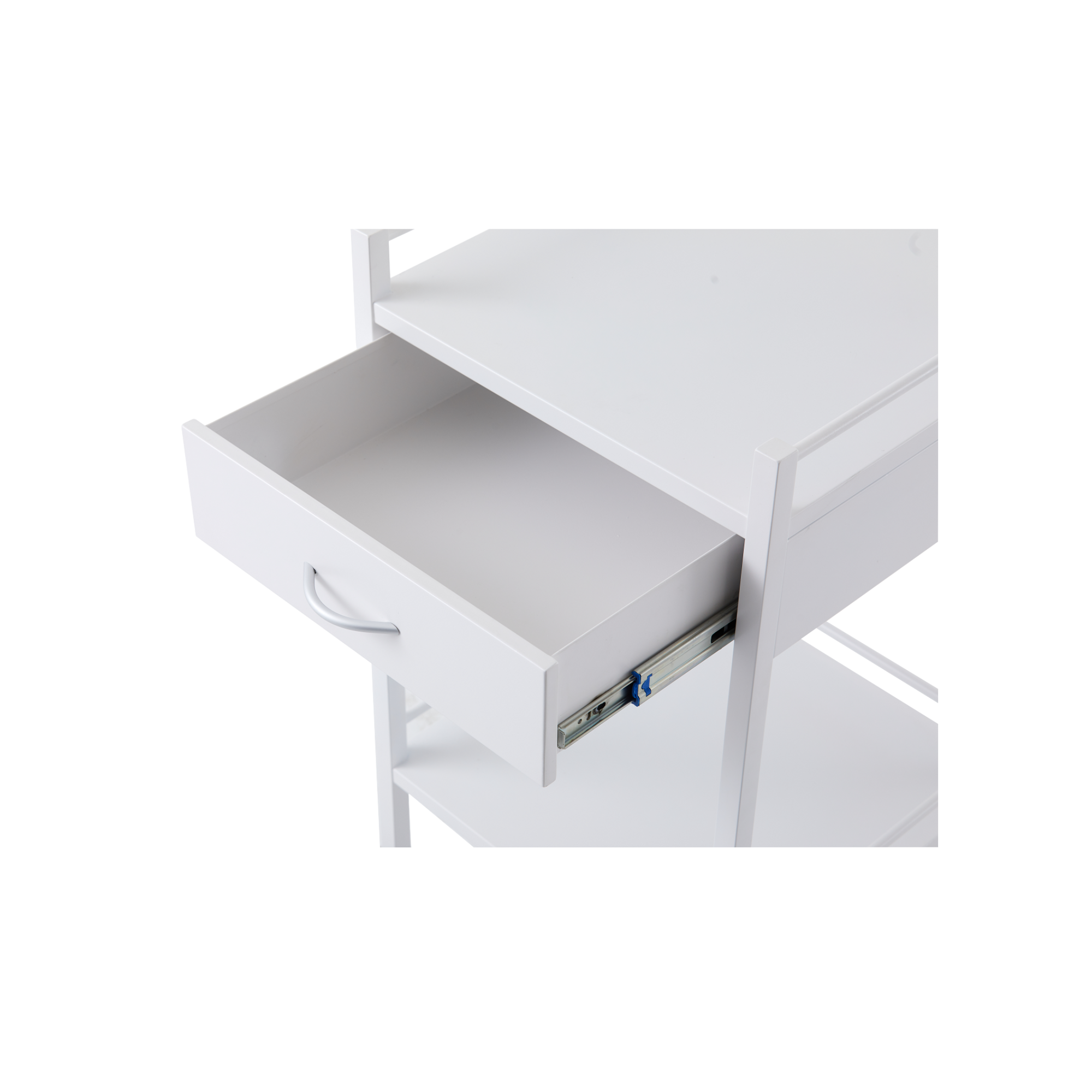 Powder Coated Trolley One Drawer Medical Carts & Trolleys