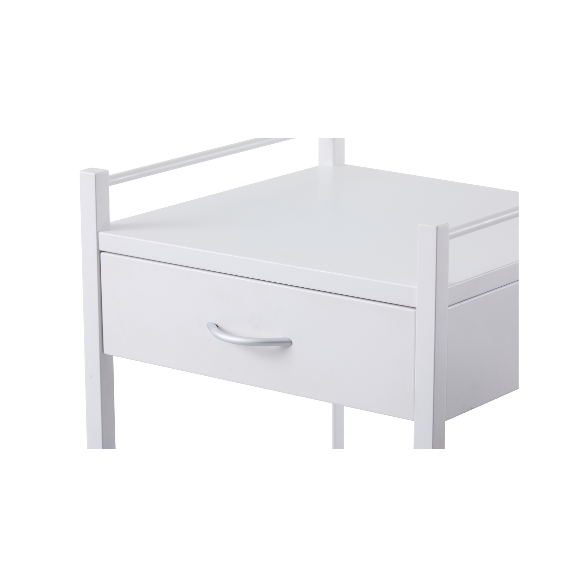 Powder Coated Trolley One Drawer Medical Carts & Trolleys