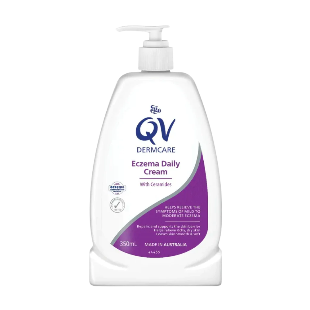 Qv Dermcare Eczema Daily Cream With Ceramides 350Ml Bottle Skin Irritation Ointment & Solutions