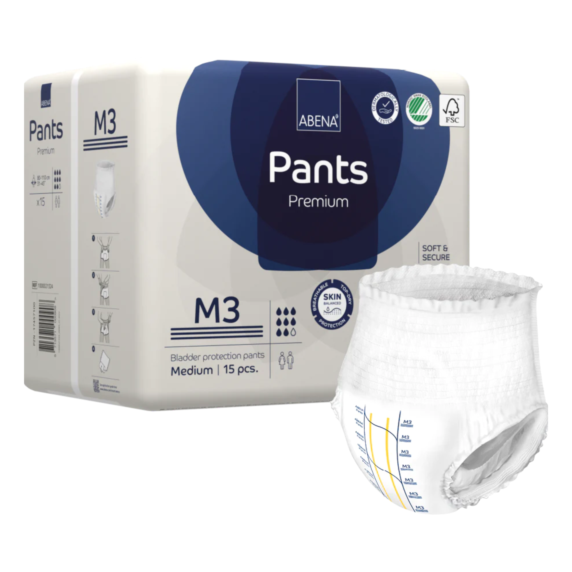 Abena Pants M3 Blue 2400ml 80-110cm