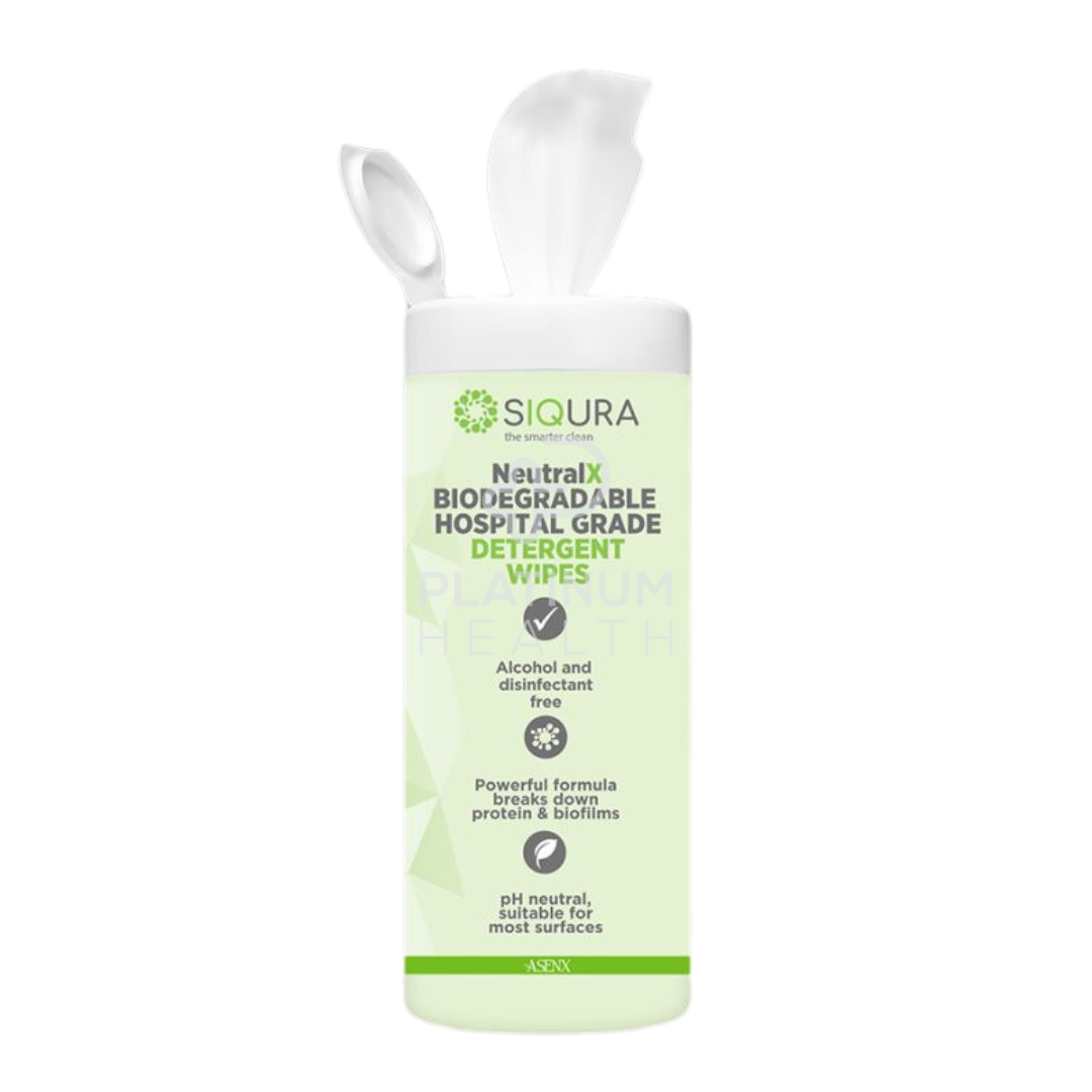 Siqura Neutralx Detergent Biodegradable Wipes Personal