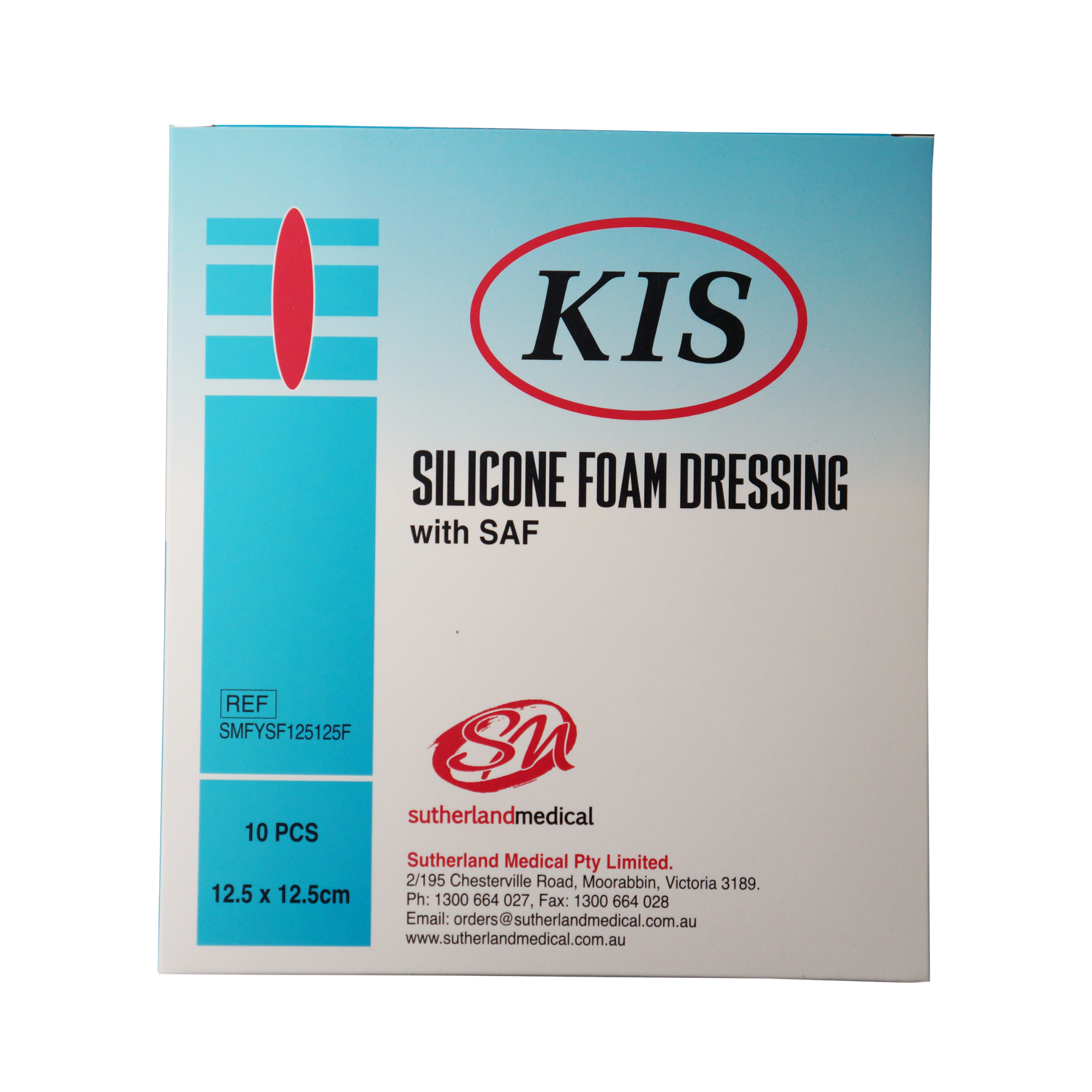 KIS Silicone Foam Dressing Border 12.5 x 12.5cm