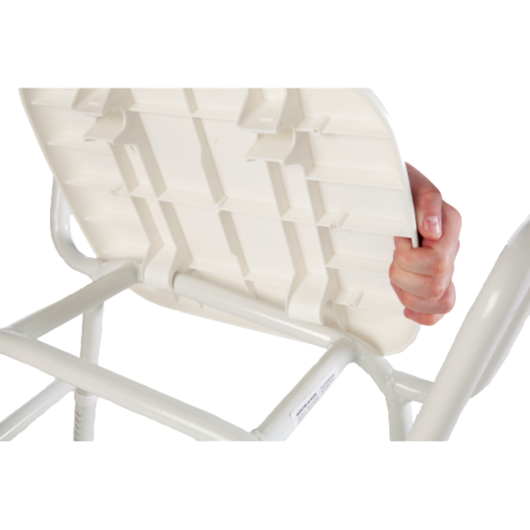 Aspire Premium 175kg Capacity Height-Adjustable Anterior Tilt Seat Shower Stool