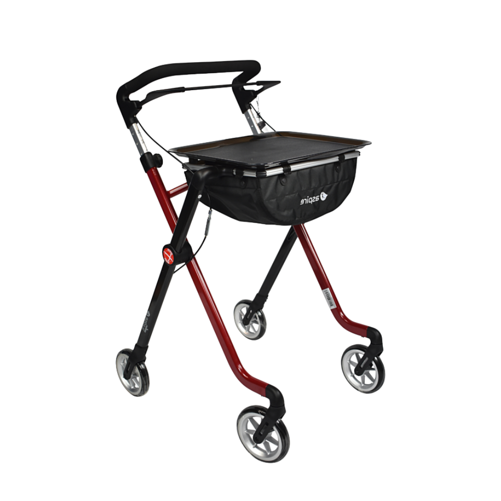 Aspire Vogue Indoor Walker Red/Black Walking Aids