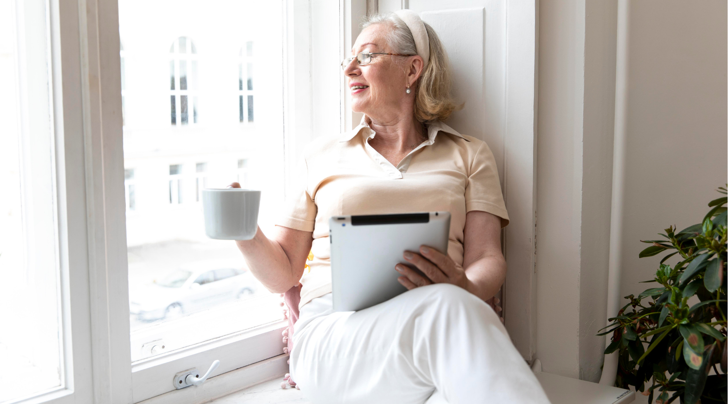 elderly woman ageing independently in australia