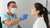 person getting tested for COVID in 2025