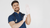doctor wearing nitrile gloves smiling