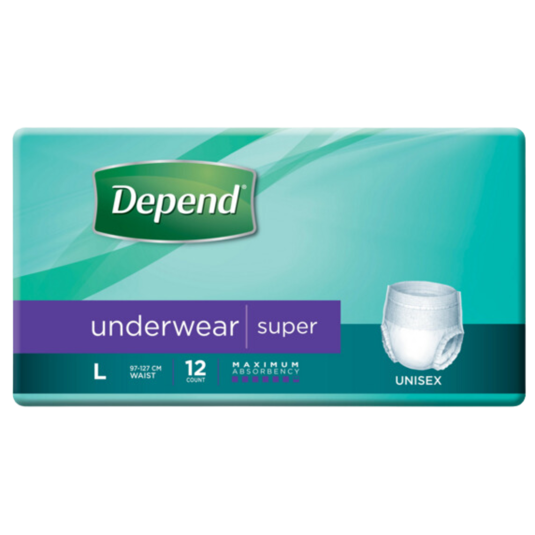 Depend Unisex Underwear Super