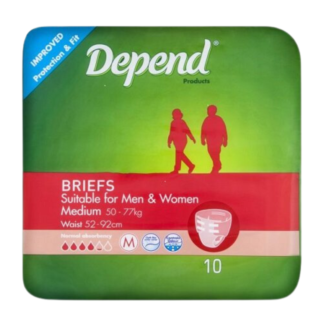 Depend Brief Normal Medium Disposable Pads Pants & Liners
