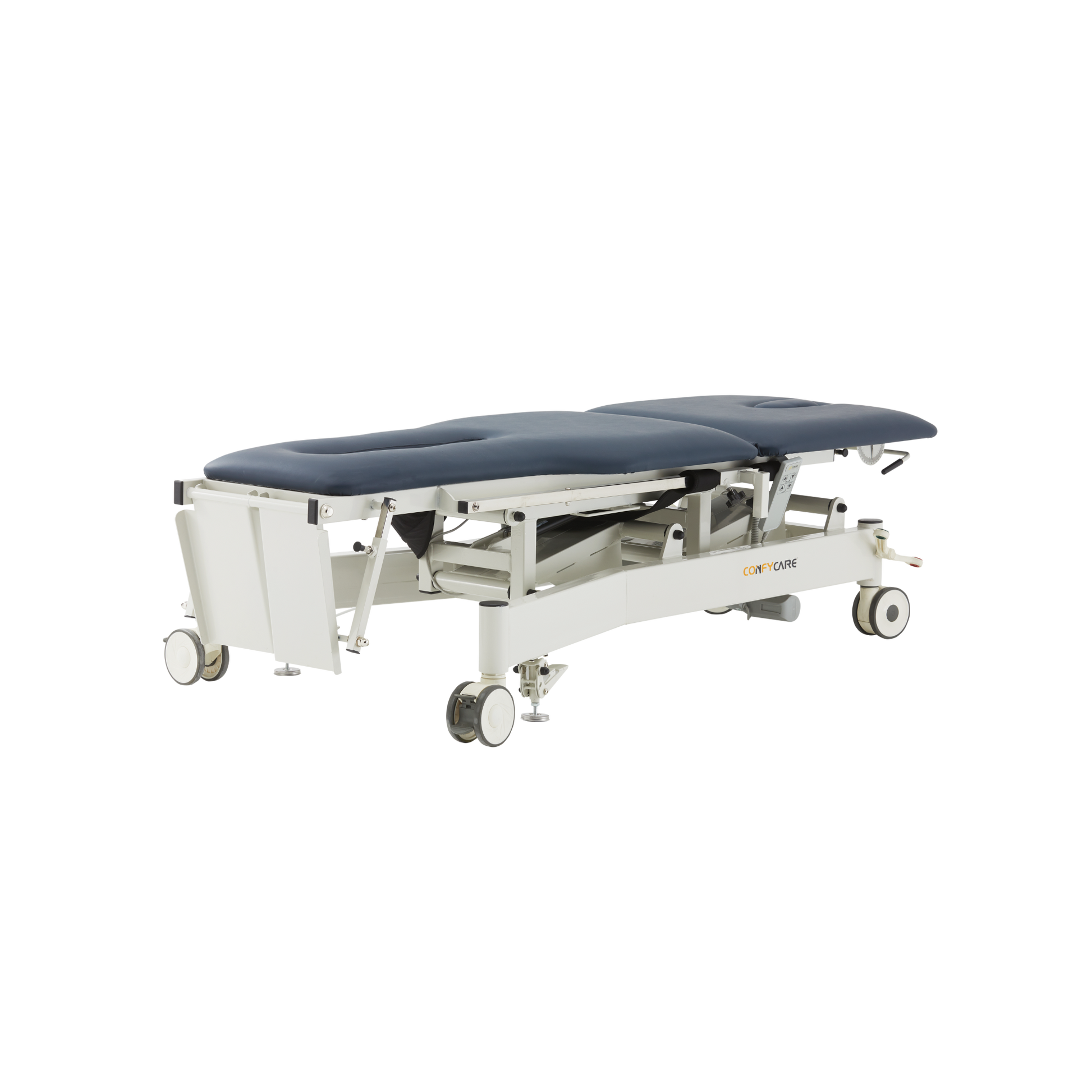 Tilt Table Two Section Navy Blue Examination Couches & Tables