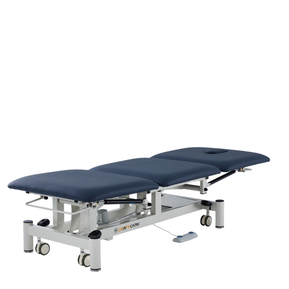 Three Section Medical Treatment Couch Navy Blue Examination Couches & Tables