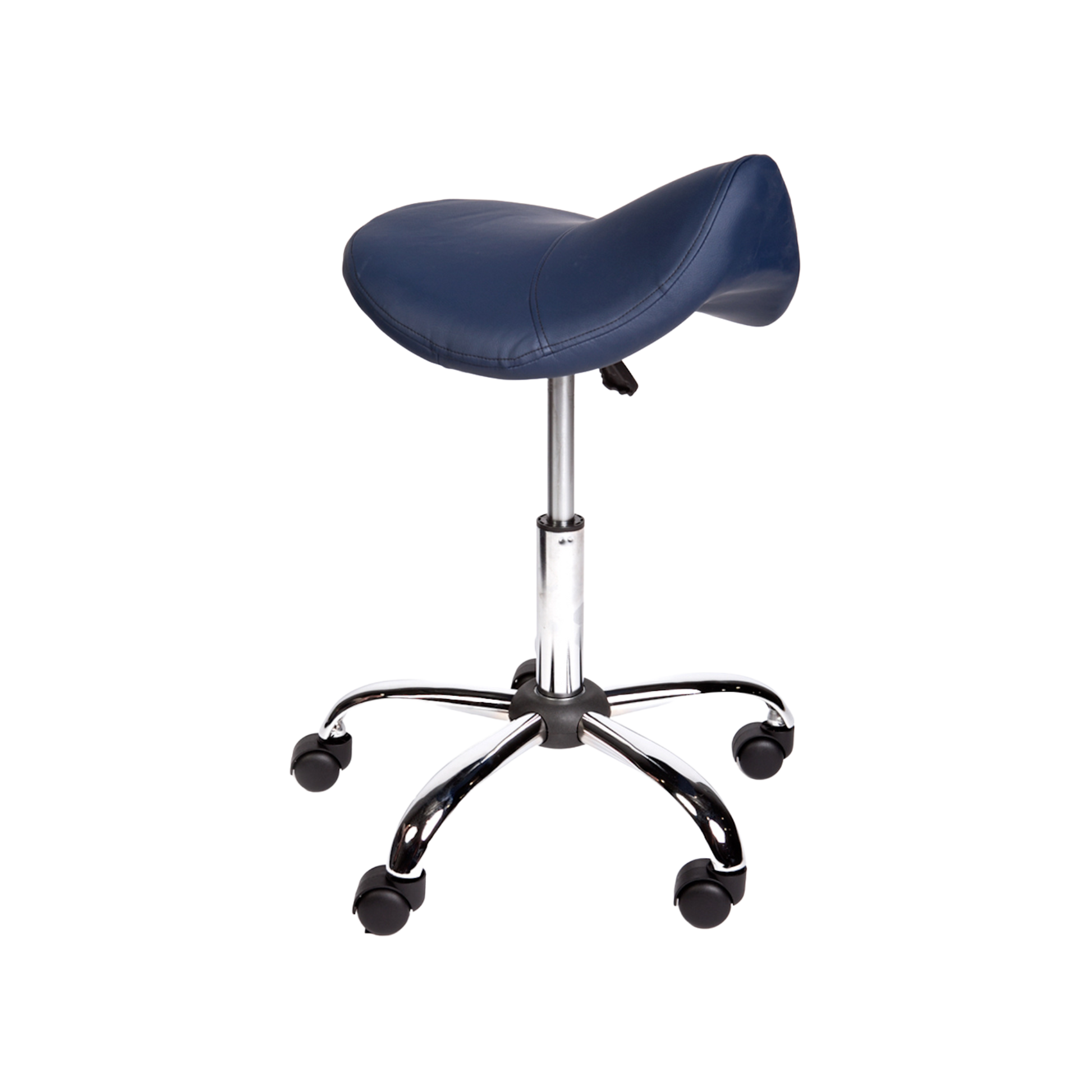 Saddle Stool Standard Gas Lift Adjustable Navy Blue Stools Bed Screens & Iv Stands