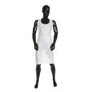 Polyethylene Clinical Disposable Aprons White 85 X 130Cm Protective