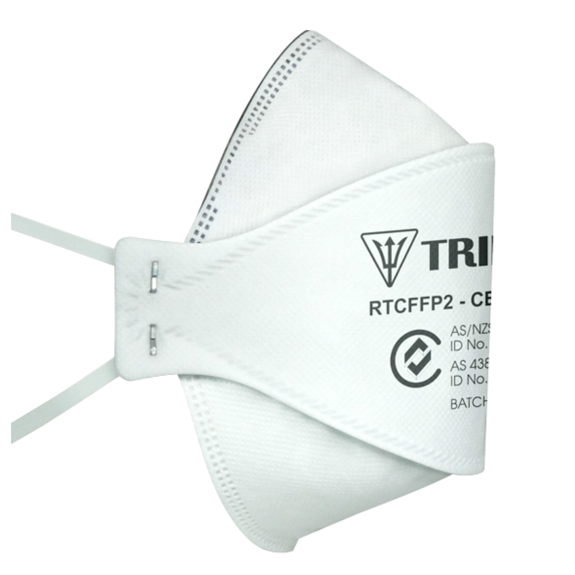 Trident Flat Fold P2 Level 3 Respirator Extended Length Head Straps Surgical Facemasks & Respirators