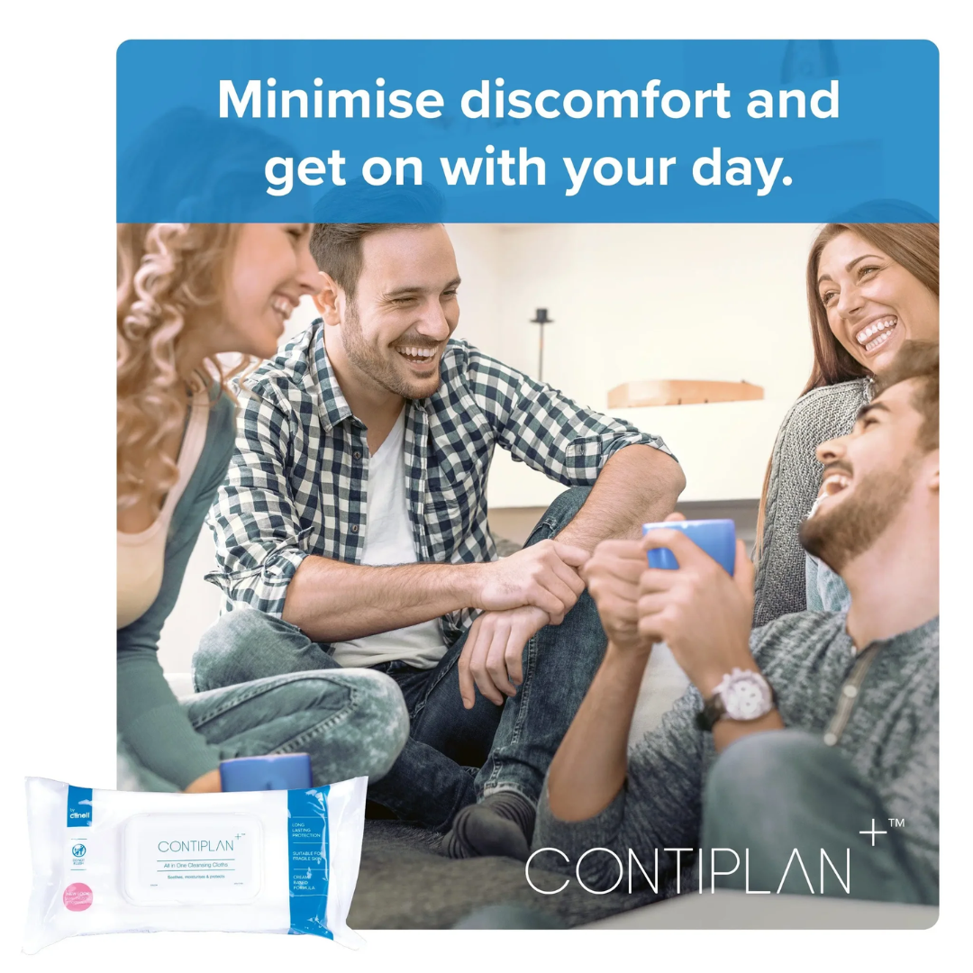 Clinell Contiplan All In One Cleansing Cloths – Pack of 25 wipes for incontinence care and skin protection